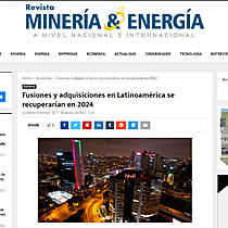 Fusiones y adquisiciones en Latinoamrica se recuperaran en 2024
